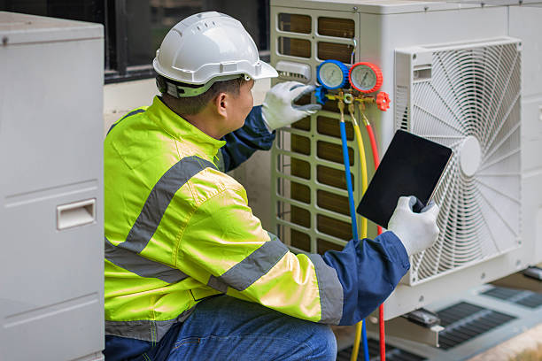 Professional Hvac technician working in Lawsonville, NC